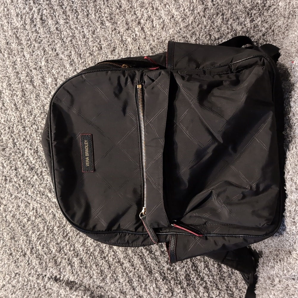 Vera Bradley Black Back Pack - like new!